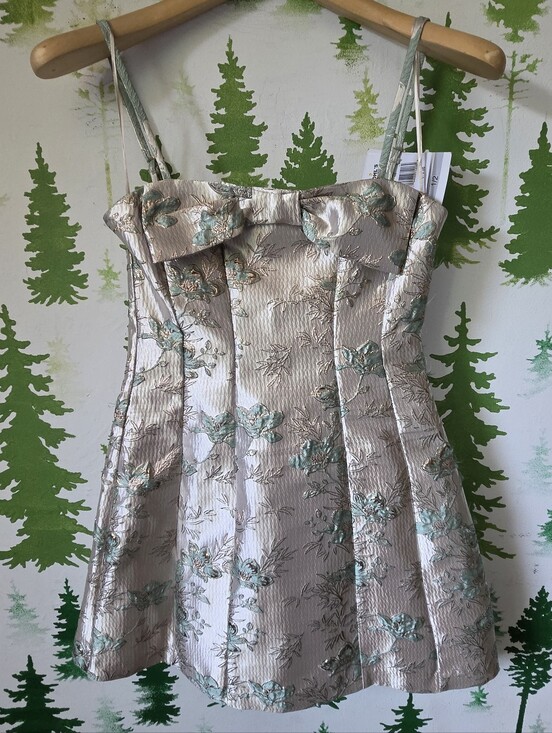 Violet Weekend Dresses & Skirts - Juniors Floral Jacquard A-Line  Mini Dress